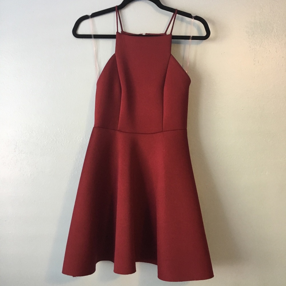 Wine T-back Dress (S)